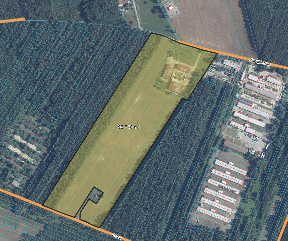 dąbrówka wielka obrys mapa